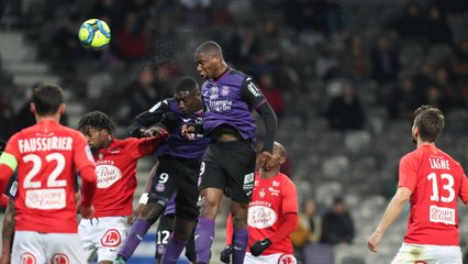 L'égalisation de Bafodé Diakité sur corner, face à Brest