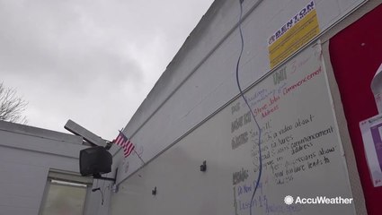 Storms rip roofs off middle school's classrooms