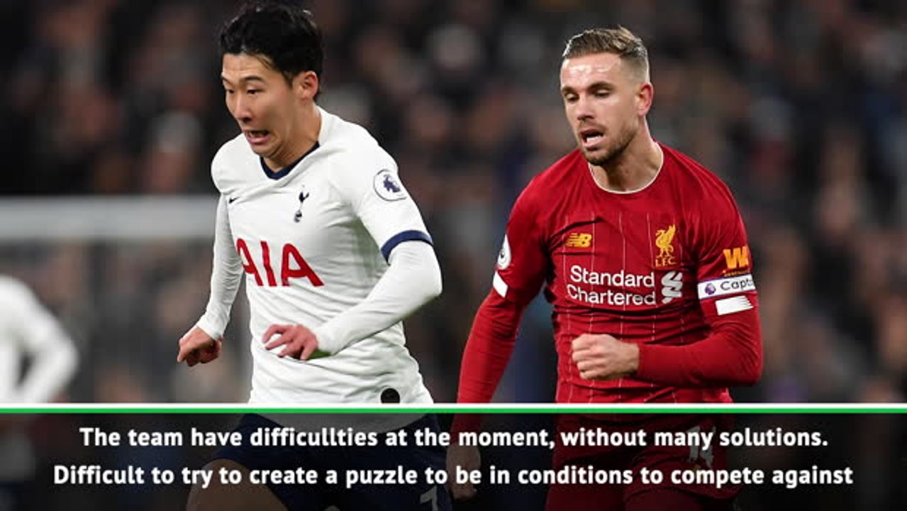 Mourinho happy with Spurs efforts in Liverpool...