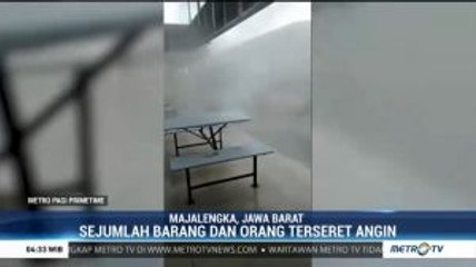 Angin Kencang Hantam Rest Area Tol Cipali