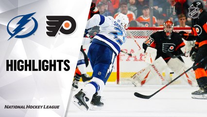 NHL Highlights | Lightning @ Flyers 01/11/20