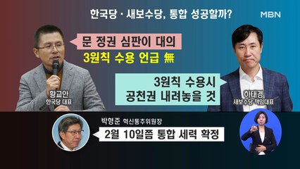 [정광재의 시사스페셜] "보수통합" 외쳤지만 '3대 원칙' '안철수' 주요 변수…전망은?