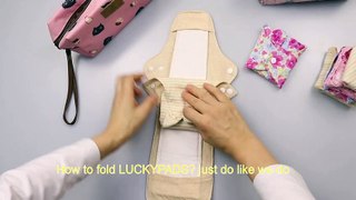 How to fold and store reusable menstrual pads - folding and storage