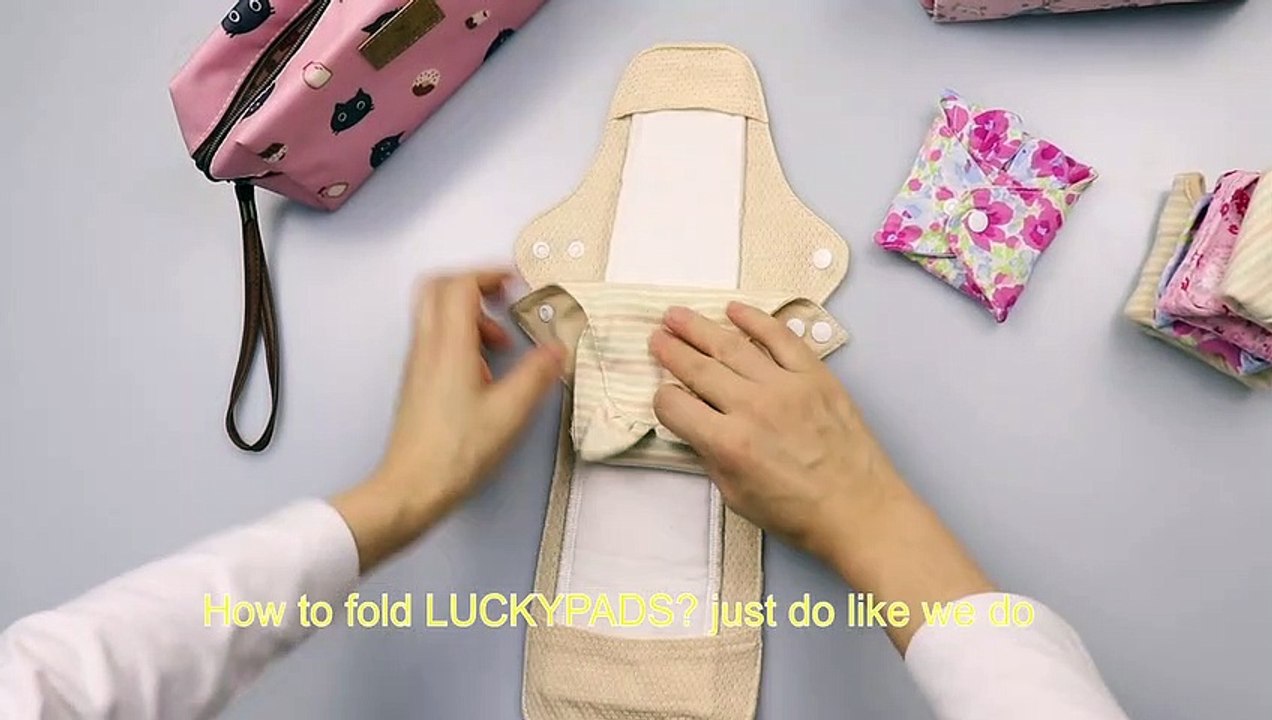 How to fold and store reusable menstrual pads - folding and storage