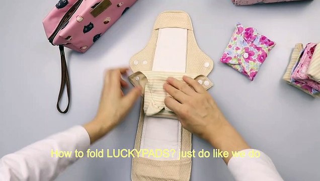 How to fold and store reusable menstrual pads - folding and storage
