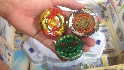 Triple SlingShock Beyblade Test Launch & Battles