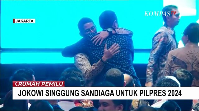 Singgung Sandiaga Uno Untuk Pilpres 2024, Jokowi: Pengganti Saya Ada di Ruangan Ini