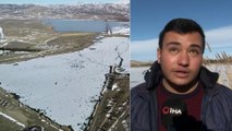 Hava Sıcaklığı Eksi 12 Dereceye Düştü, Ulaş Gölü Buz Tuttu