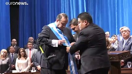 Giammattei anuncia que declarará a las maras "grupos terroristas" tras ser investido presidente