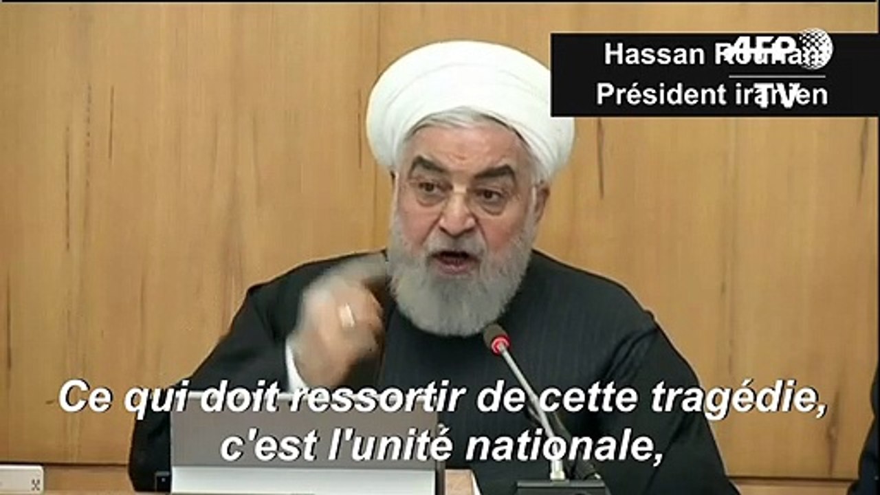 Catastrophe aérienne en Iran: Rohani appelle à l'"unité nationale"