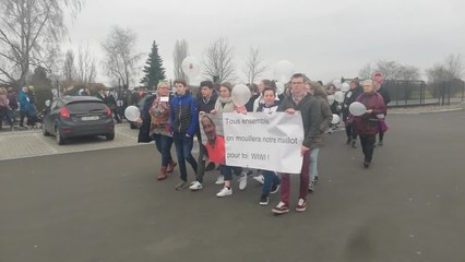 Une marche en l'honneur de William, tué à Tertre en novembre