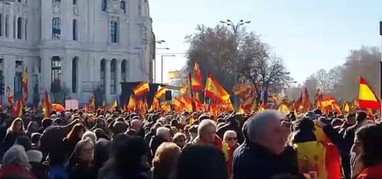 Concentración #EspañaExiste Madrid 12-01-2020