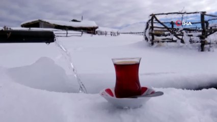 Yüksek kesimler beyaza büründü