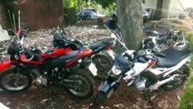 Três motos furtadas são encontradas em residência e homem é detido