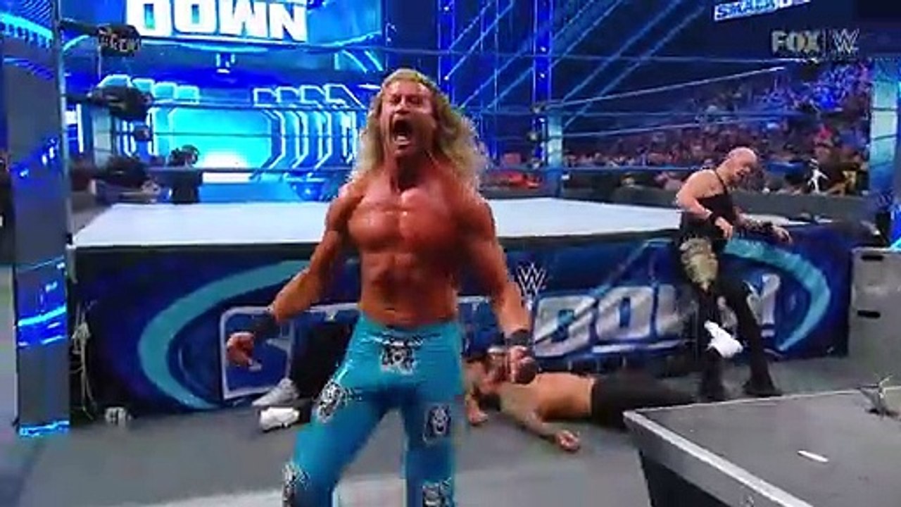 King Corbin and his court slam Roman Reigns through a table_ SmackDown, Jan. 10, 2020