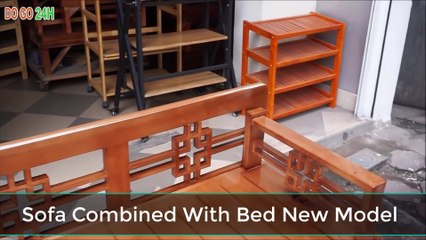 Ghế Sofa Kết Hợp Với Giường Gỗ (Mẫu Mới) - Sofa Combined With Bed New Model