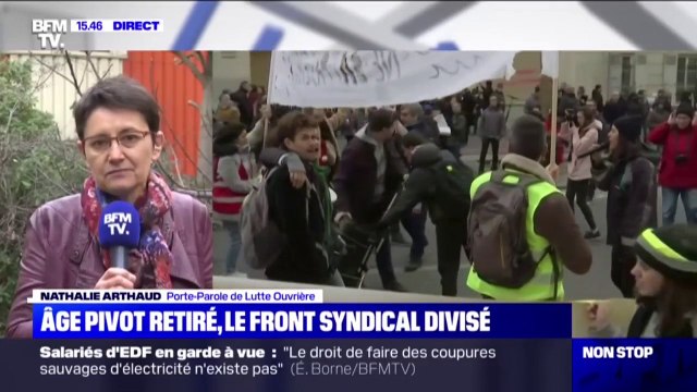 Nathalie Arthaud (Lutte Ouvrière) sur l'âge pivot: Ce retrait provisoire c'est l'arbre qui cache la forêt
