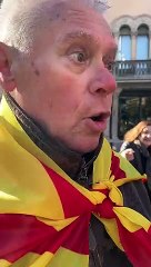 Un hombre ha sido salvajemente agredido en Cornellá de Llobregat a manos de los separatistas en la concentración de #EspañaExiste