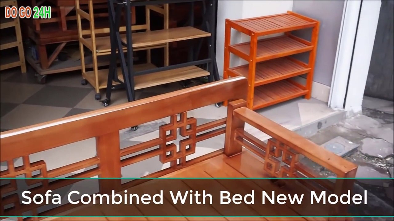 Ghế Sofa Kết Hợp Với Giường Gỗ (Mẫu Mới) - Sofa Combined With Bed New Model