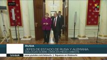 Rusia: Merkel y Putin dialogan sobre la crisis en Medio Oriente