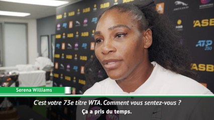 Auckland - S. Williams : "Je ne pouvais pas abandonner"