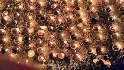 दीपों की रोशनी से नहाया दुधाखेड़ी माता मंदिर, प्रांगण में प्रजवल्लित हुए 1 लाख दीप