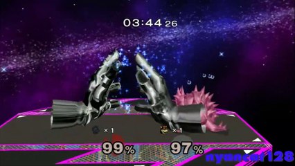 Super Smash Bros. Melee- Metal Hands vs. Metal Giga Bowser
