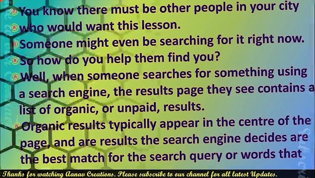 Organic search explained in digital marketing concepts | @Aanav Creations