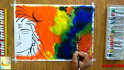 Soft Cotton Painting Techniques for How To Draw Lord Shiva