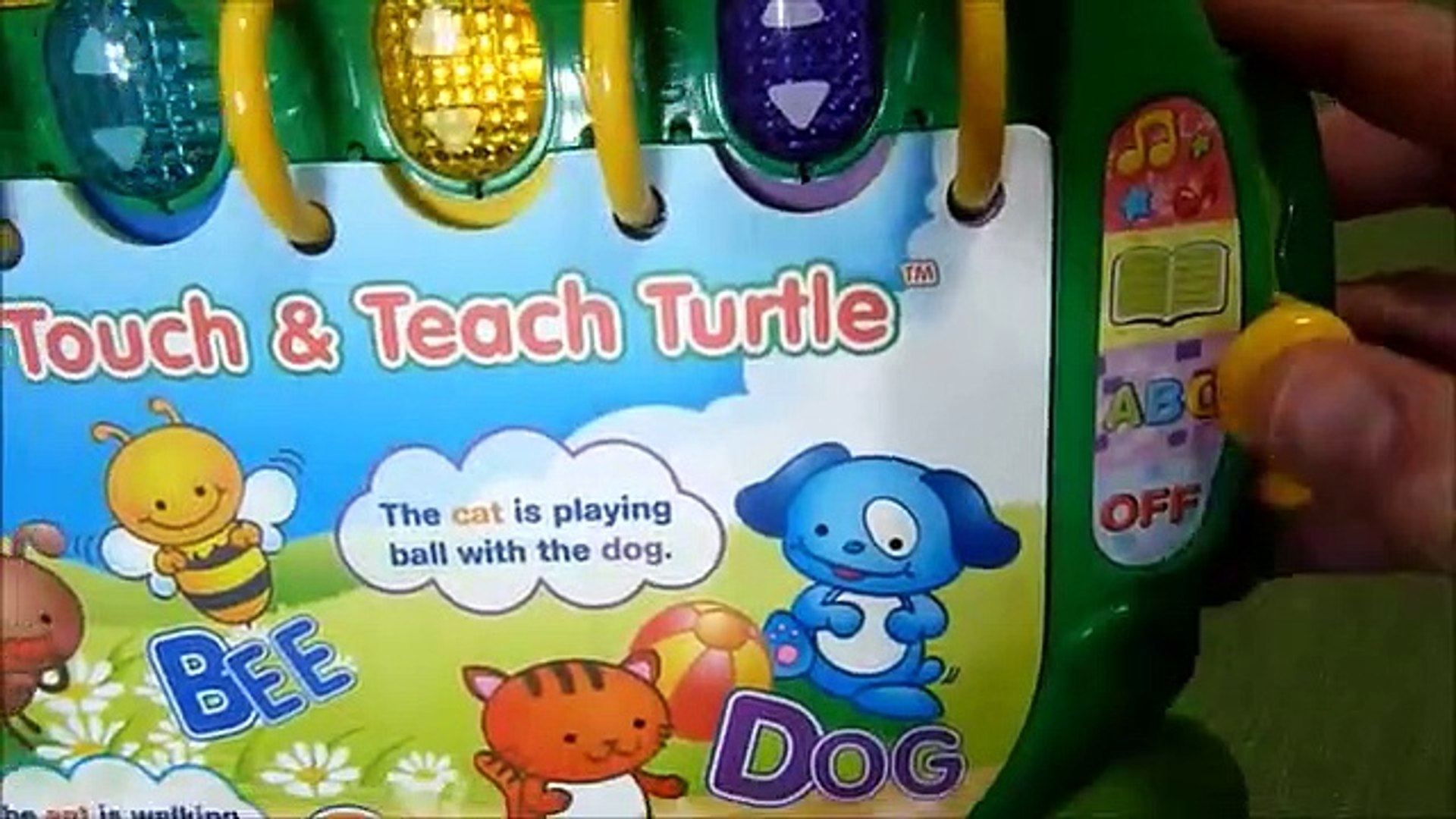 vtech touch and teach turtle book