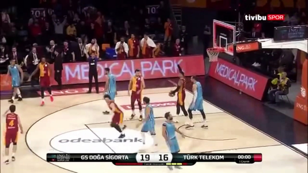 Galatasaray Doga Sigorta vs Türk Telekom Özet 11.01.2020