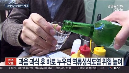 역류성 식도염 부르는 과식·과음…곧바로 취침 금물