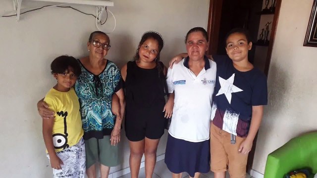 OSMILTON, RAPHAELL, FERNANDA, LÍDIA, MIDIAN E THÁBATTA NUMA LEMBRANÇA DO DIA 10-01-2020