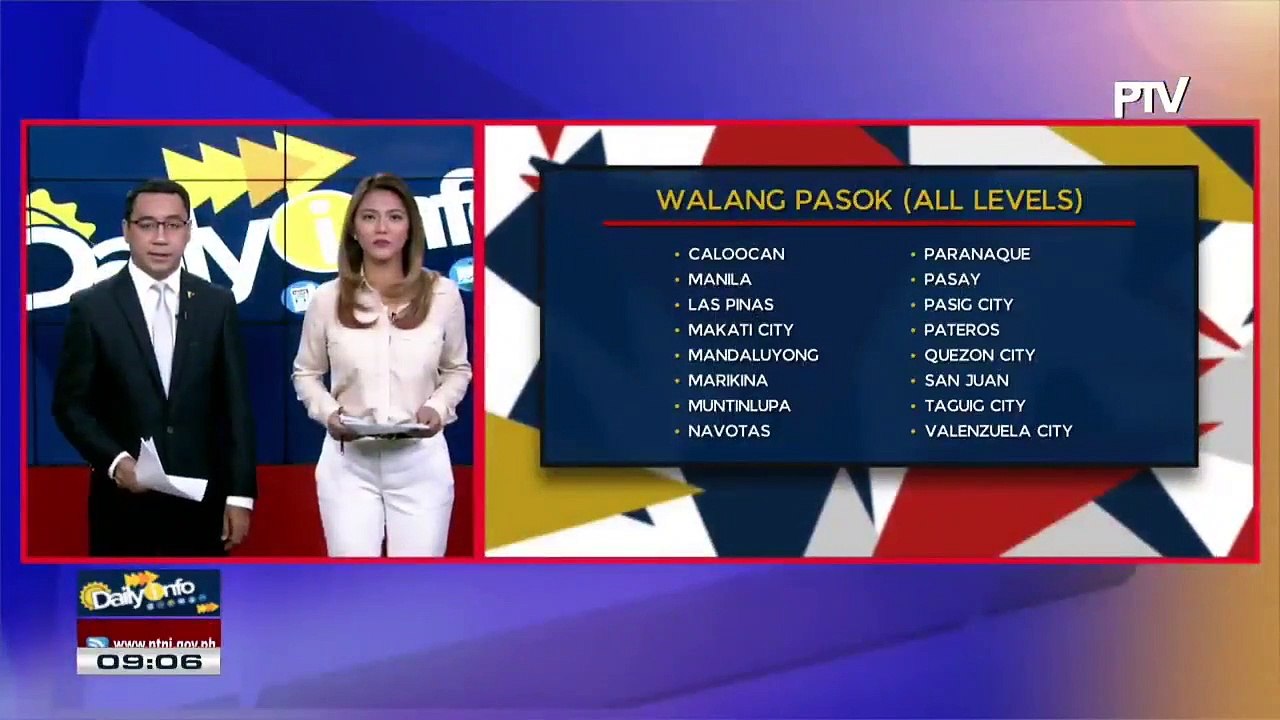 Mga lugar na #WalangPasok ngayong araw, January 13, 2020 dahil sa aktibidad ng Bulkang Taal