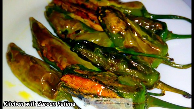 Besan ki Bharwa mirch with secret ingredient Moti Mirchi Recipe Kathyawadi Style Bharwa Mirch