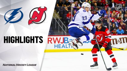 NHL Highlights | Lightning @ Devils 01/12/20