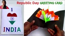 DIY Indian Republic Day Greeting Card | Tricolour Peacock Pop up Greeting Card | Republic Day Card Making | Republic Day Craft for Kids | Republic Day Craft Ideas 2020