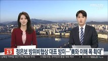 정은보 방위비협상 대표 방미…