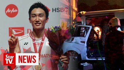 Badminton world no. 1 Momota in 'stable' condition after crash