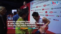 VIDEO: Kento Momota Kecelakaan di Jalan Tol, Satu Tewas!