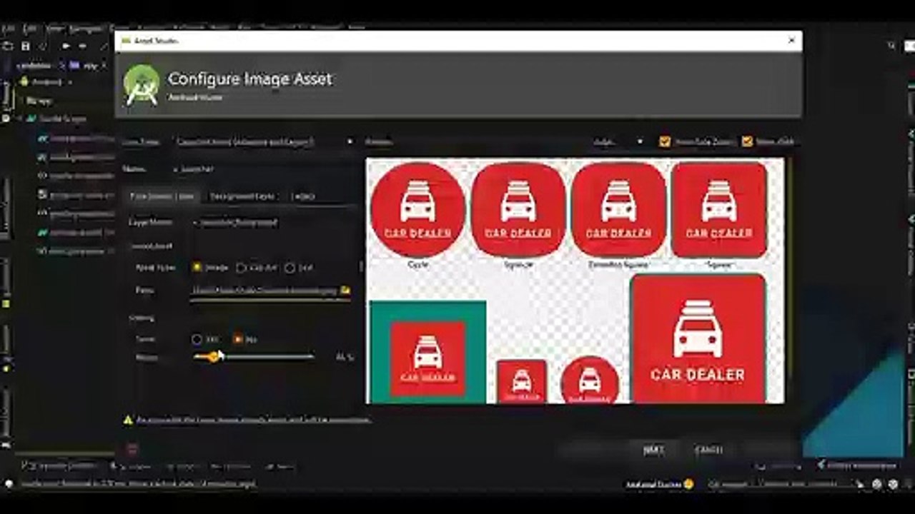 Car Dealer Android App Icon Change