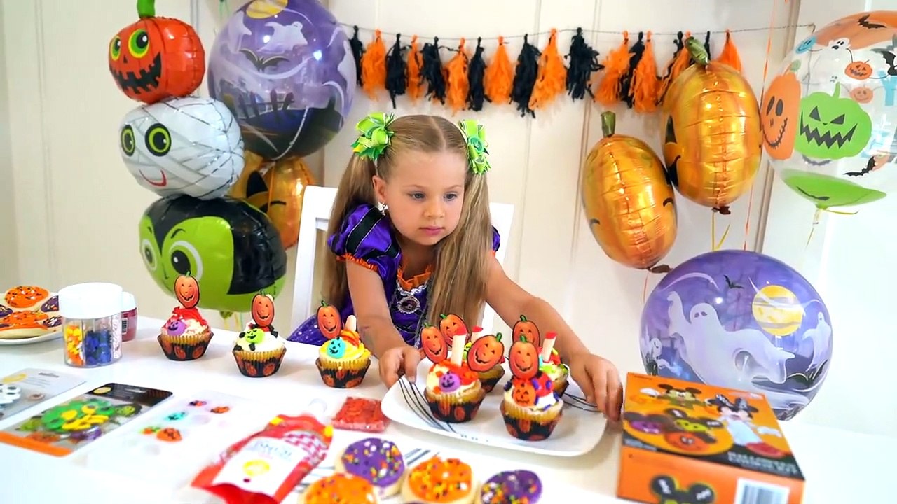 Diana Getting ready for Halloween party