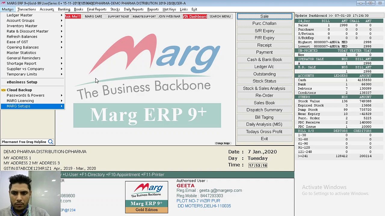 Marg Live Session- Bill Format Part-4