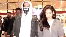 Shahid Kapoor Returns With Mira Rajput Wearing A Bizarre Mask Post His Injury On The Sets Of Jersey