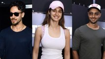 Disha, Tiger and Aayush Sharma At The Launch Of 3D Strength Training & Transformation Studio