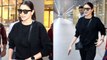 Anushka Sharma LOVES BLACK look, Snapped at the airport; Watch Video |FilmiBeat