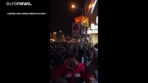 فيديو: الشرطة الإيرانية تطلق النار على المتظاهرين في طهران