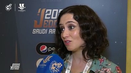 Isabel Díaz Ayuso- 'Una Supercopa como esta es histórica'