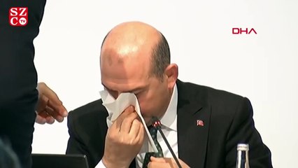 Süleyman Soylu canlı yayında rahatsızlandı