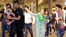 Varun Dhawan Gives Roses To Fans At The Airport ; Watch Video |FilmiBeat